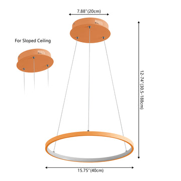 Brice Modern Contemporary Iron Integrated LED Pendant